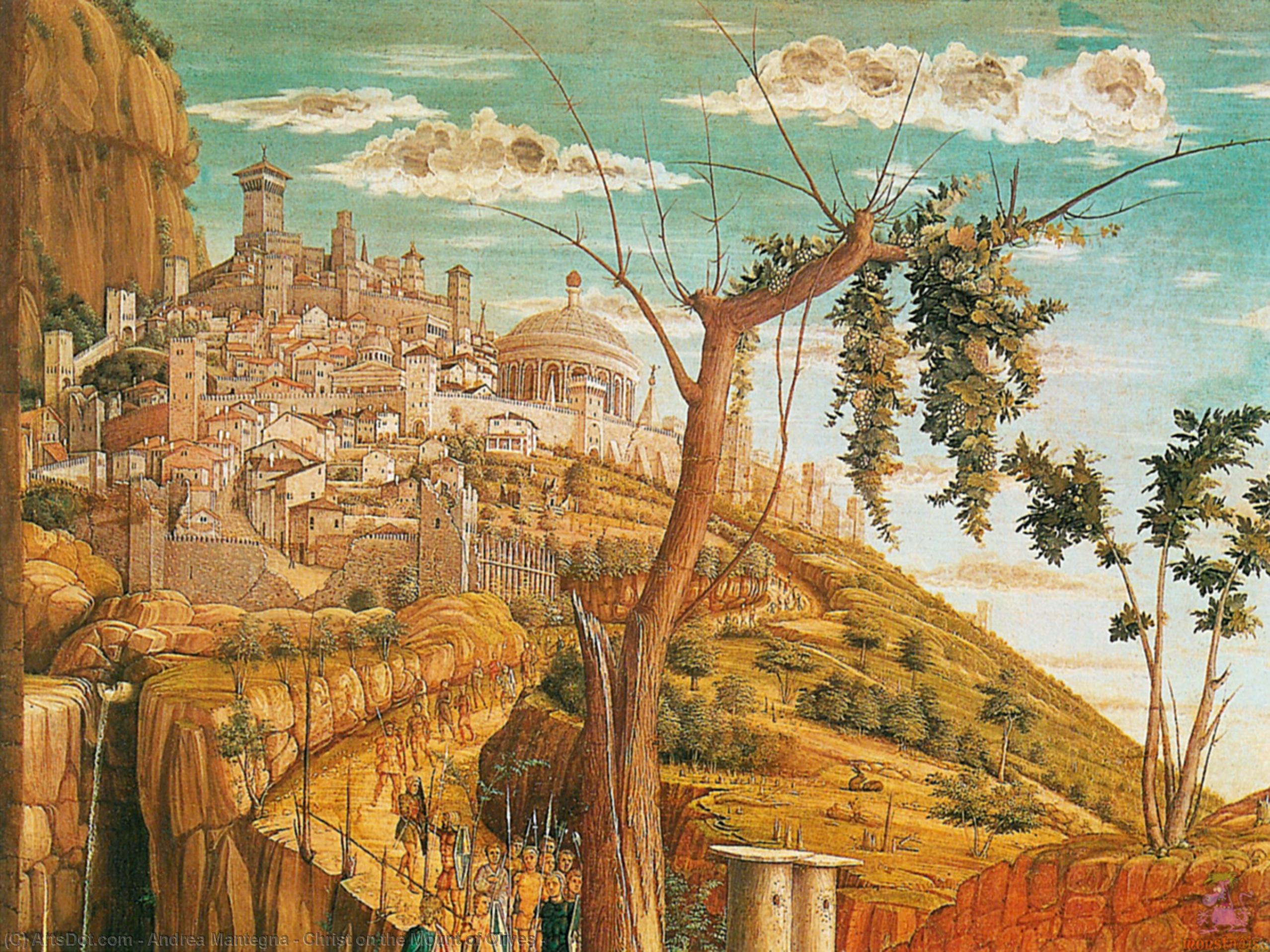 WikiOO.org - Encyclopedia of Fine Arts - Maľba, Artwork Andrea Mantegna - Christ on the Mount of Olives -