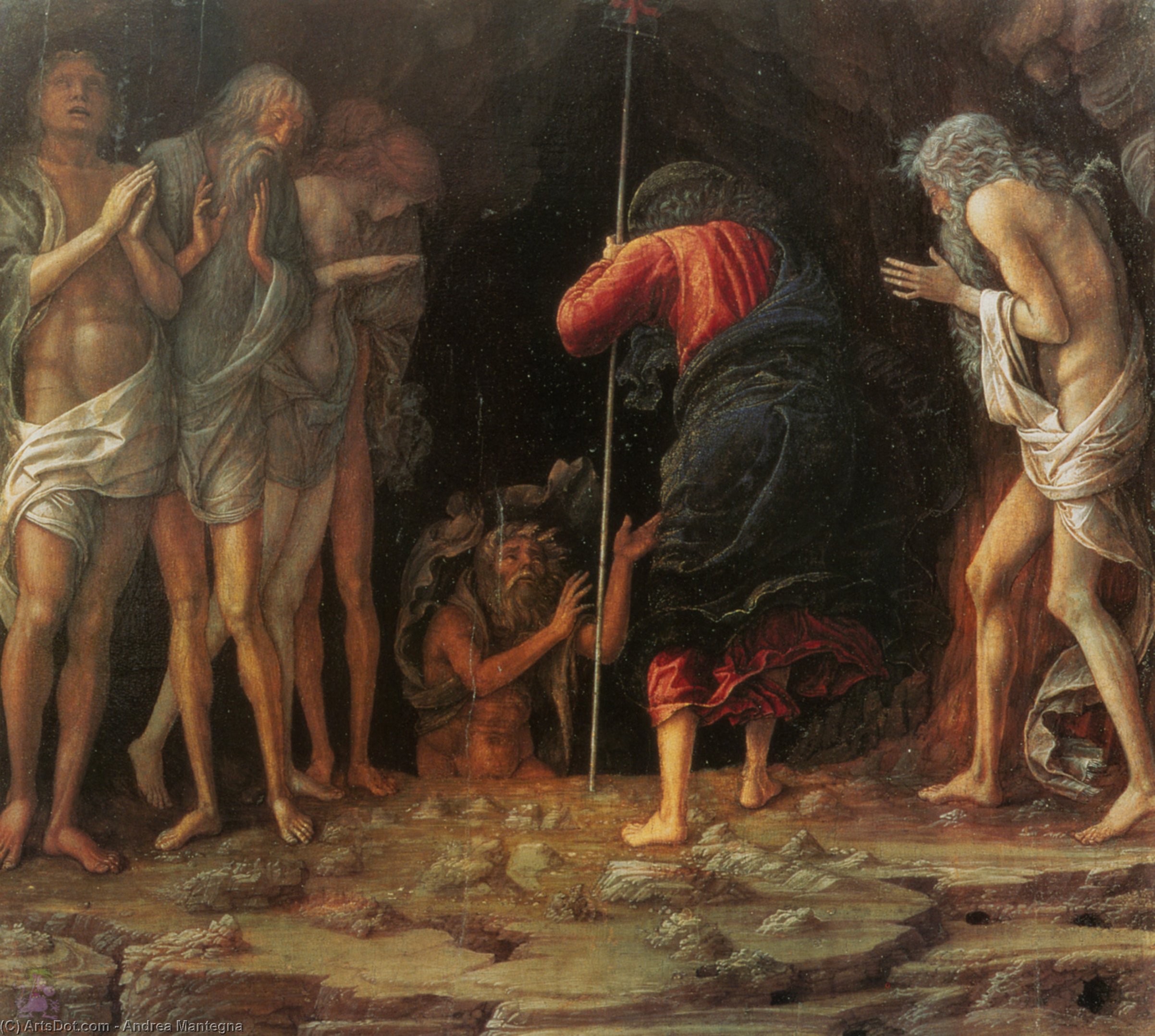 Wikioo.org - The Encyclopedia of Fine Arts - Painting, Artwork by Andrea Mantegna - Descent into Limbo
