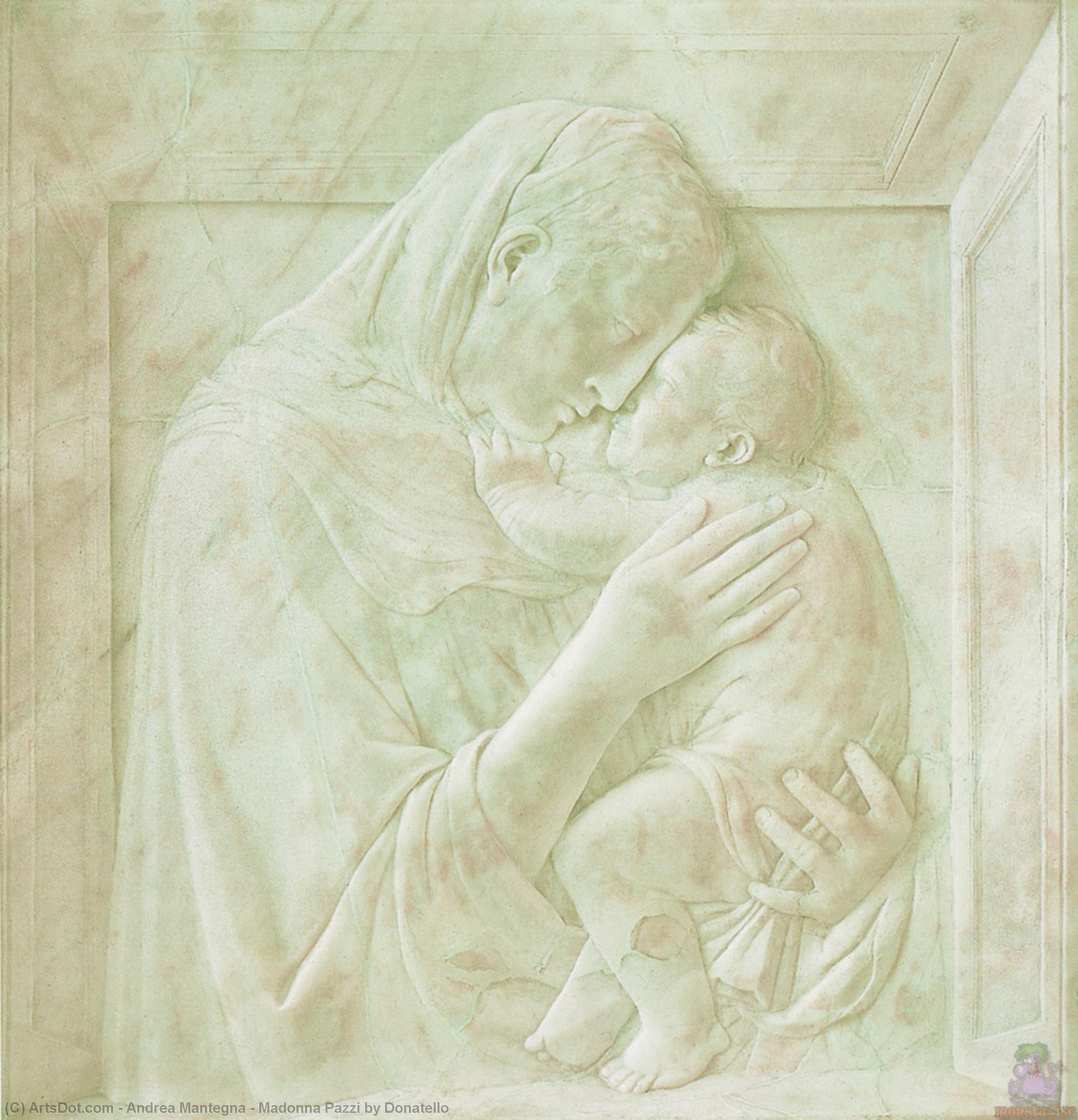 WikiOO.org - Encyclopedia of Fine Arts - Lukisan, Artwork Andrea Mantegna - Madonna Pazzi by Donatello
