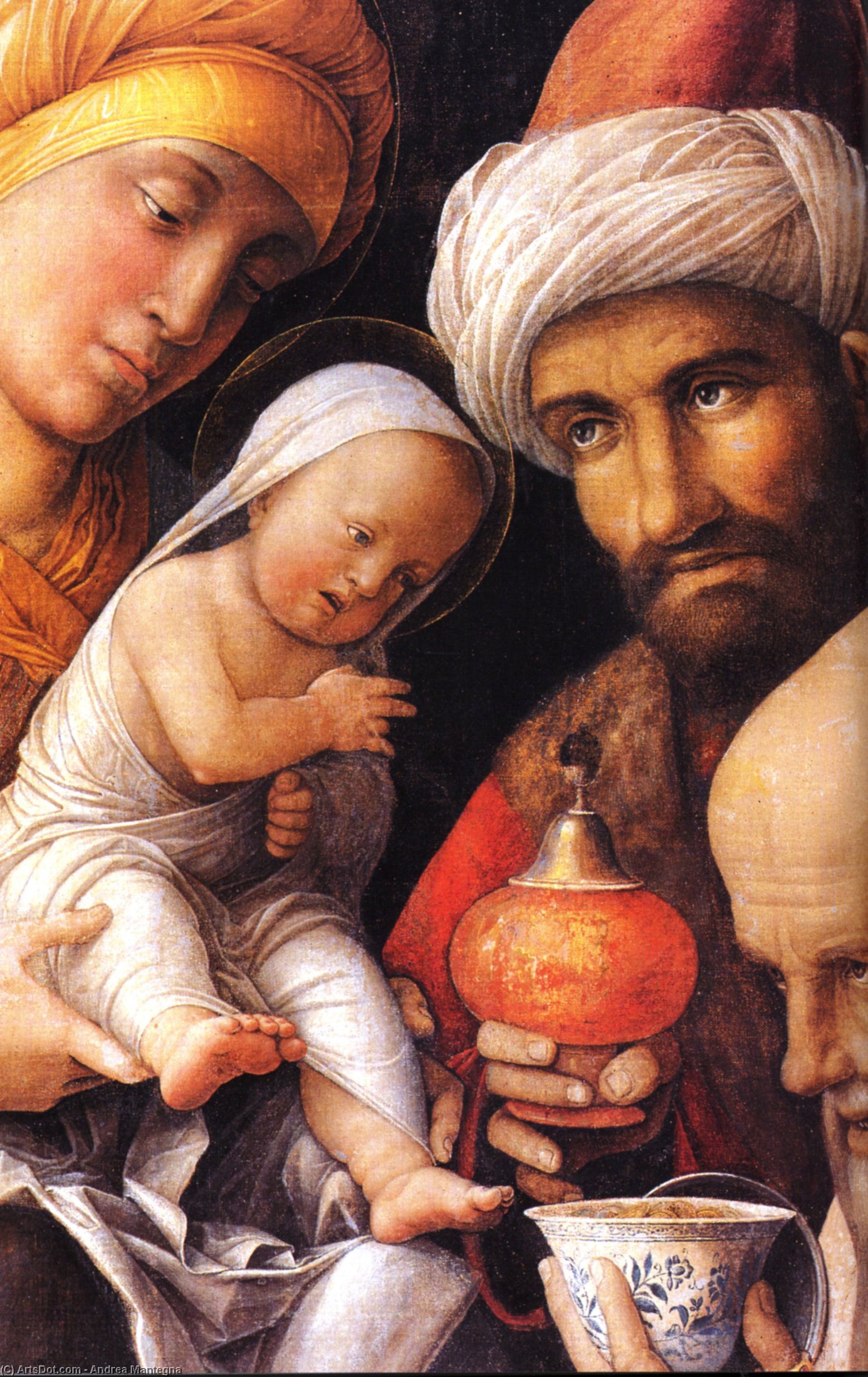 WikiOO.org - Encyclopedia of Fine Arts - Målning, konstverk Andrea Mantegna - The Adoration of the Magi