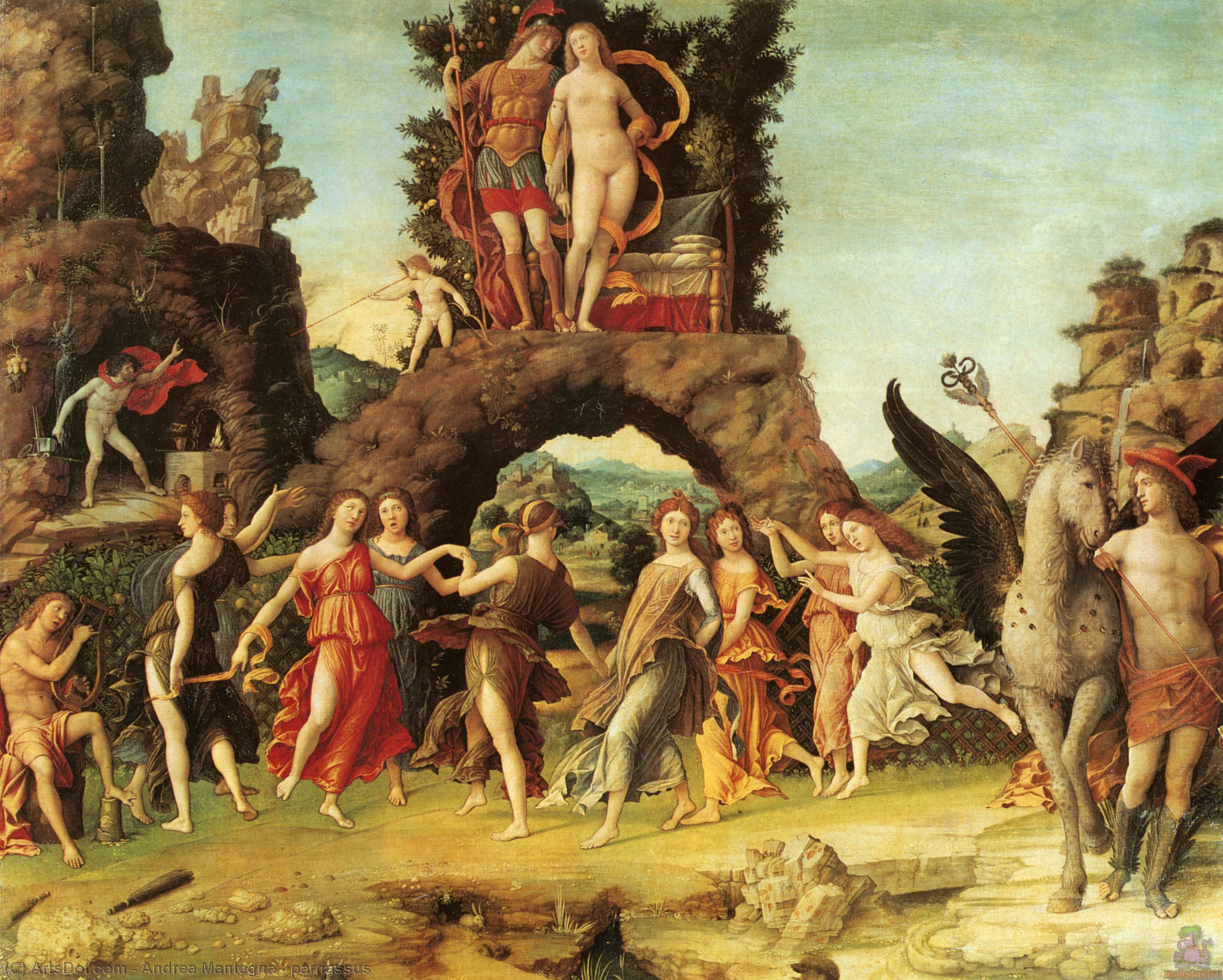 Wikioo.org - สารานุกรมวิจิตรศิลป์ - จิตรกรรม Andrea Mantegna - parnassus
