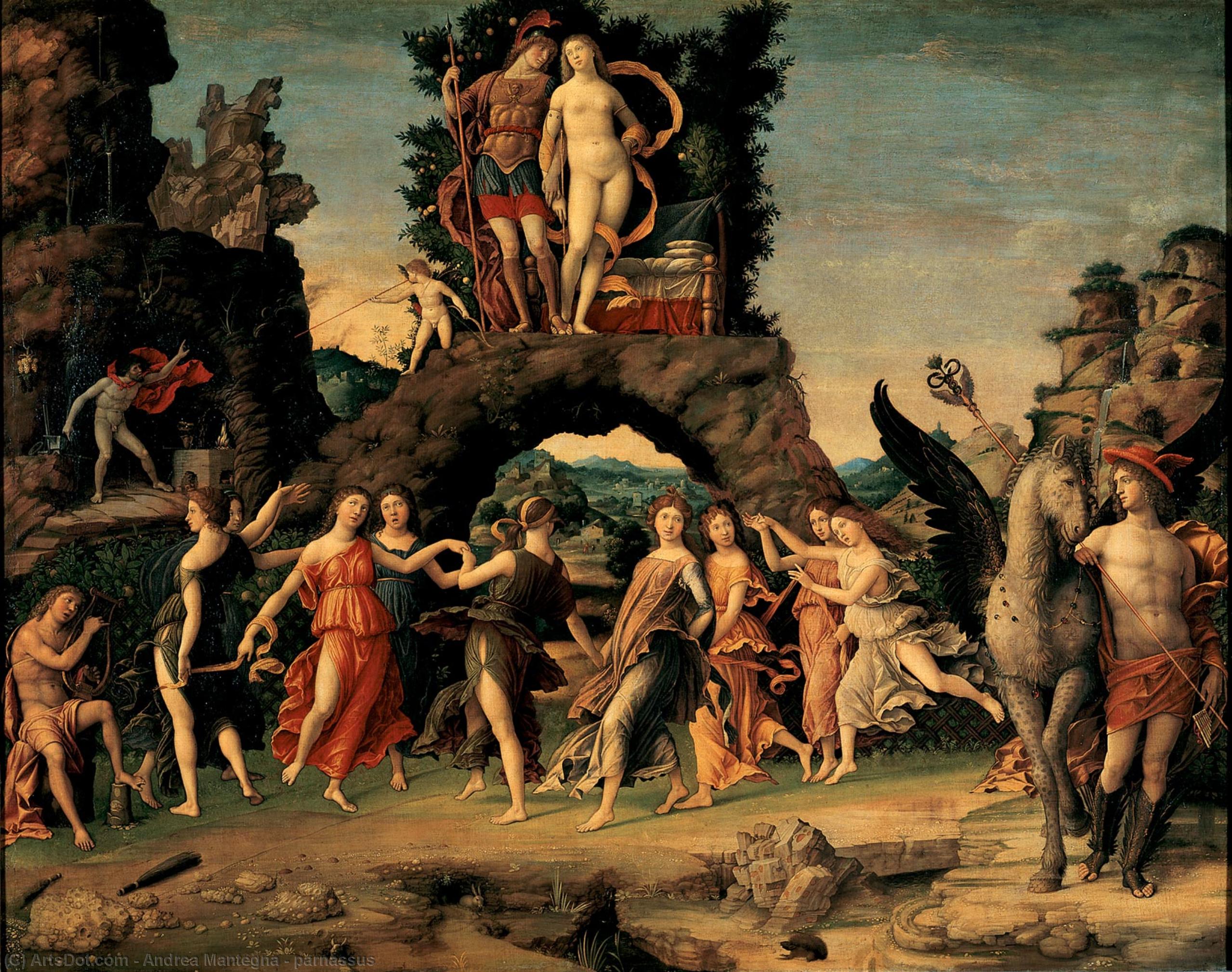 Wikioo.org - The Encyclopedia of Fine Arts - Painting, Artwork by Andrea Mantegna - parnassus