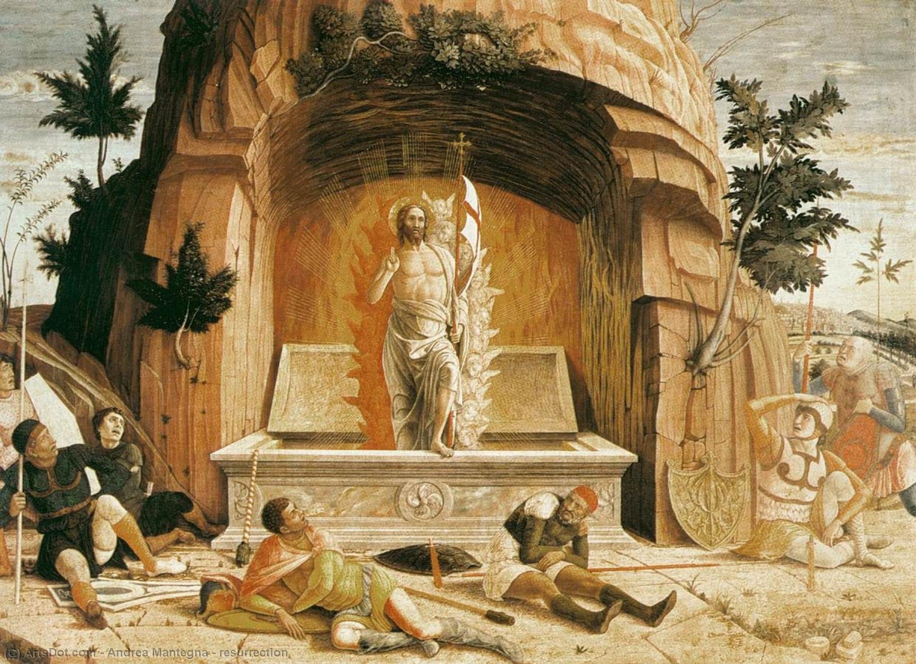Wikioo.org - Die Enzyklopädie bildender Kunst - Malerei, Kunstwerk von Andrea Mantegna - Auferstehung