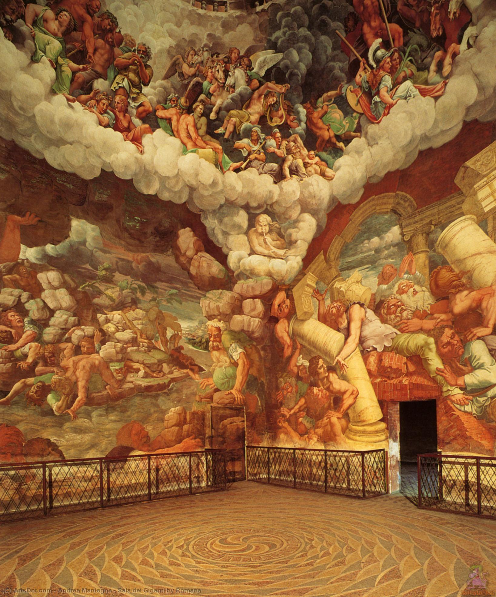 Wikioo.org – L'Enciclopedia delle Belle Arti - Pittura, Opere di Andrea Mantegna - sala dei giganti di romana