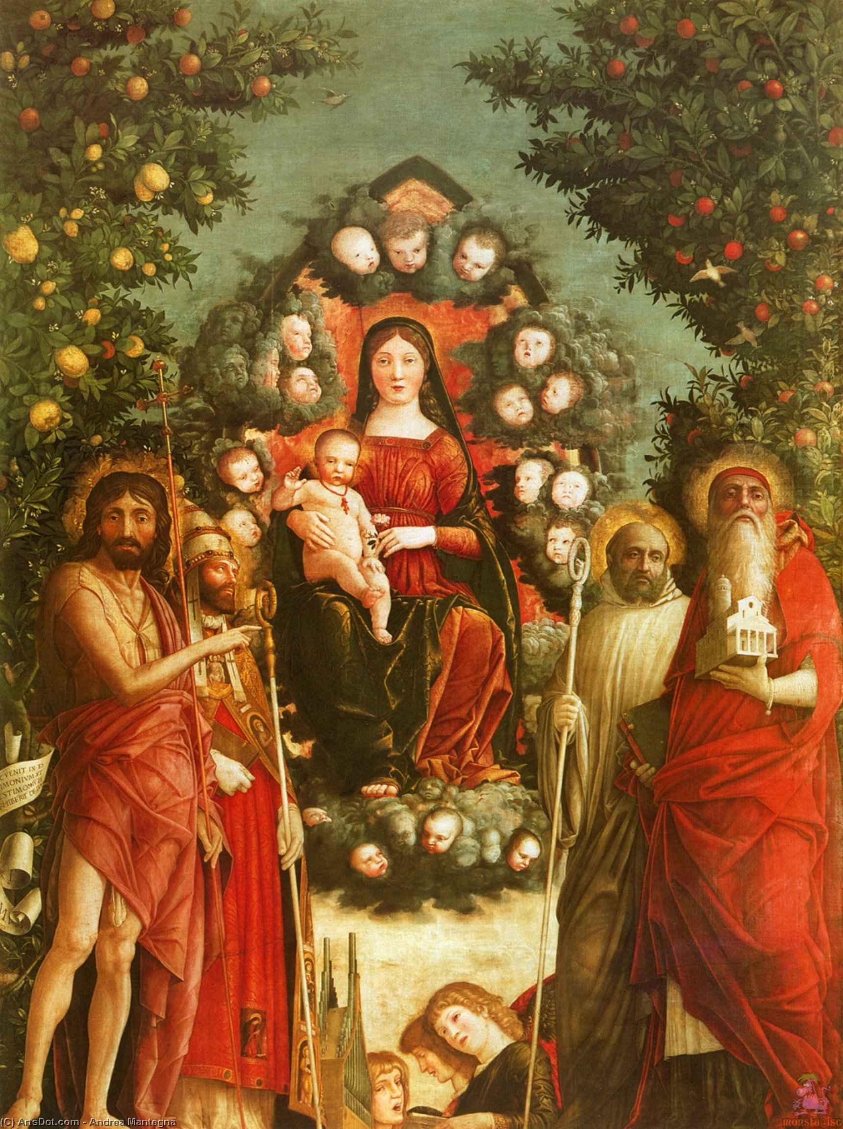 Wikioo.org - The Encyclopedia of Fine Arts - Painting, Artwork by Andrea Mantegna - trivulzio madonna