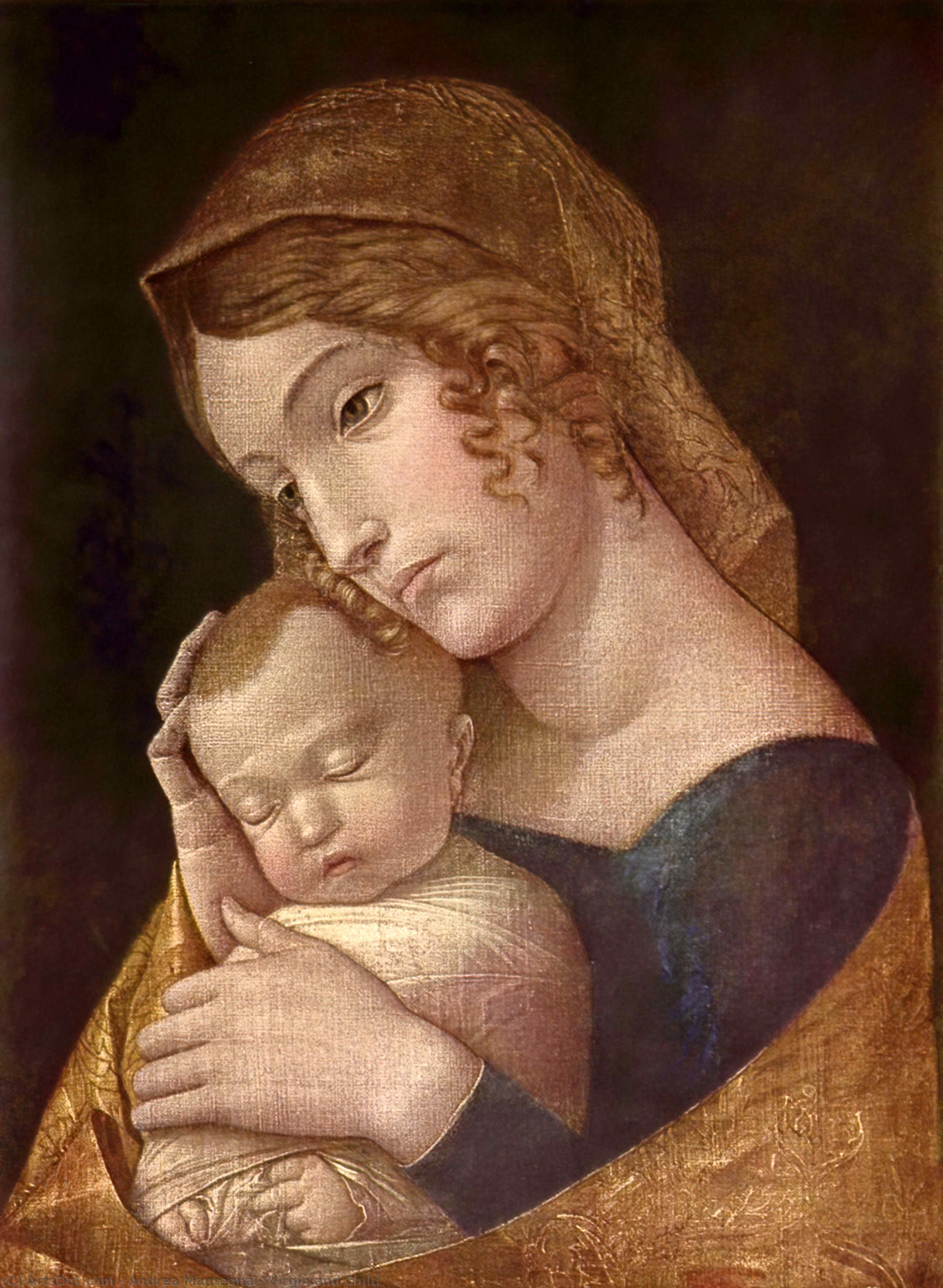 WikiOO.org - 백과 사전 - 회화, 삽화 Andrea Mantegna - Virgin and Child