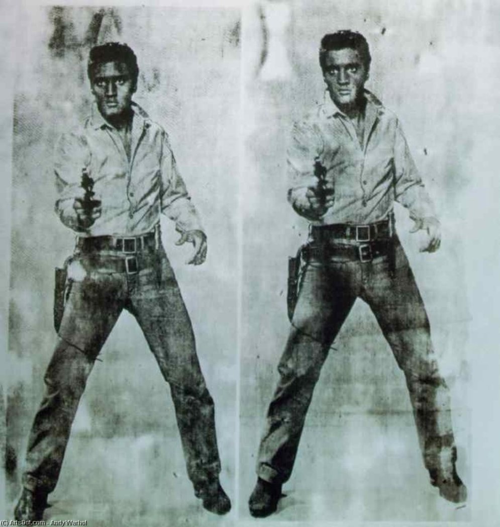 Wikioo.org - The Encyclopedia of Fine Arts - Painting, Artwork by Andy Warhol - double elvis