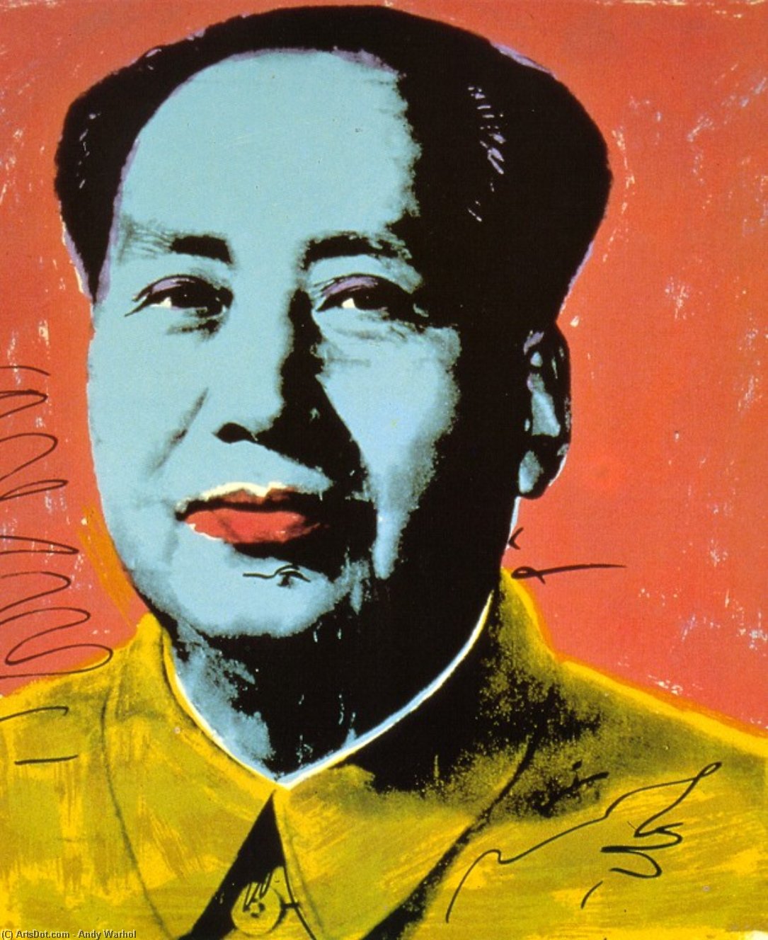 WikiOO.org - Энциклопедия изобразительного искусства - Живопись, Картины  Andy Warhol - Мао