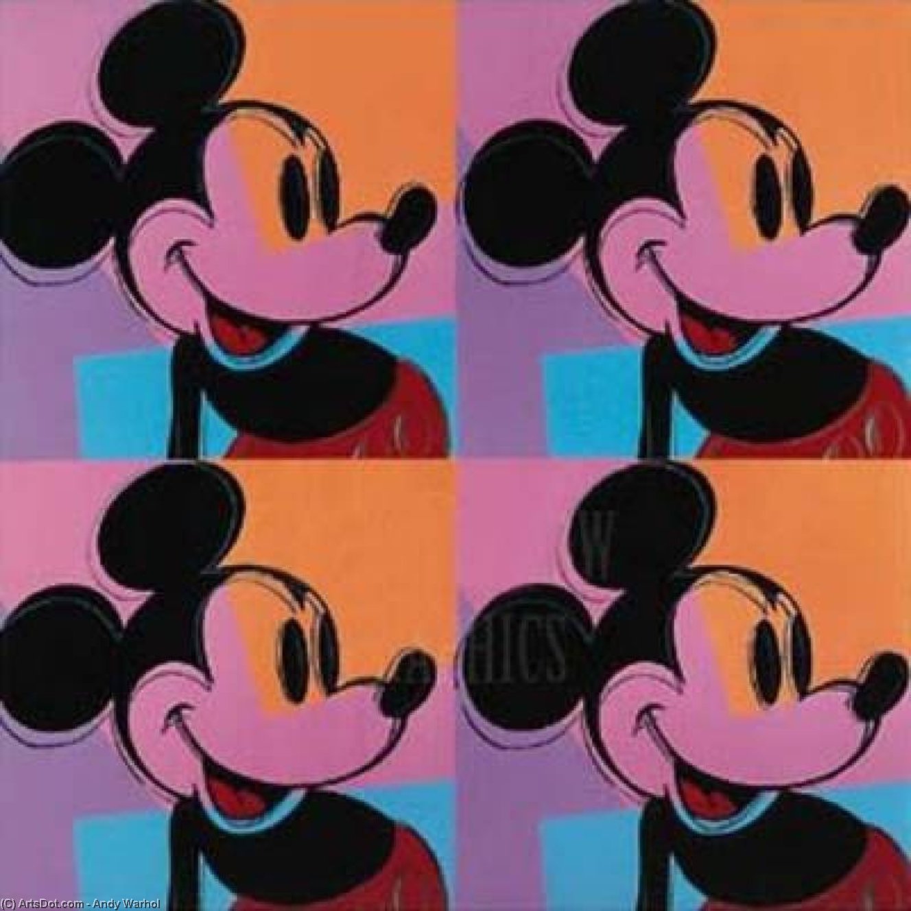 Wikioo.org - The Encyclopedia of Fine Arts - Painting, Artwork by Andy Warhol - Mickey-Mouse