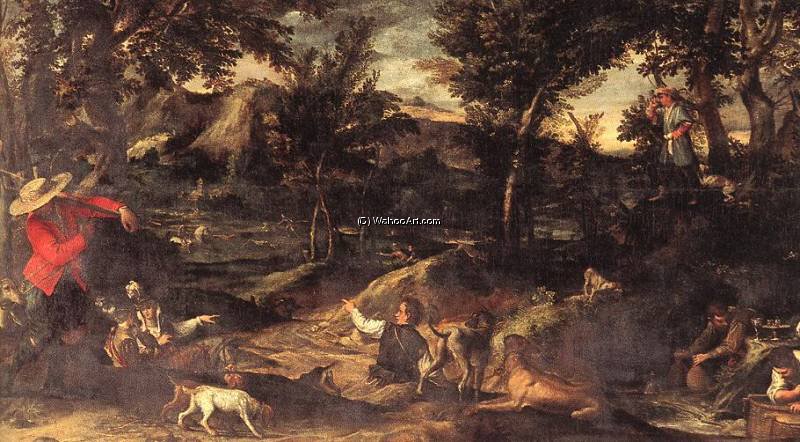 Wikioo.org - The Encyclopedia of Fine Arts - Painting, Artwork by Annibale Carracci - hunting