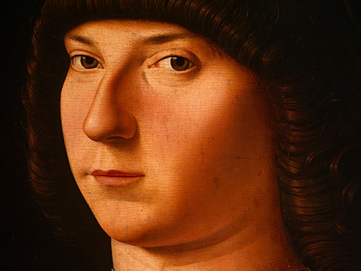 Wikioo.org - The Encyclopedia of Fine Arts - Painting, Artwork by Antonello Di Giovanni Di Antonio (Antonello Da Messina) - Portrait of a Young Man