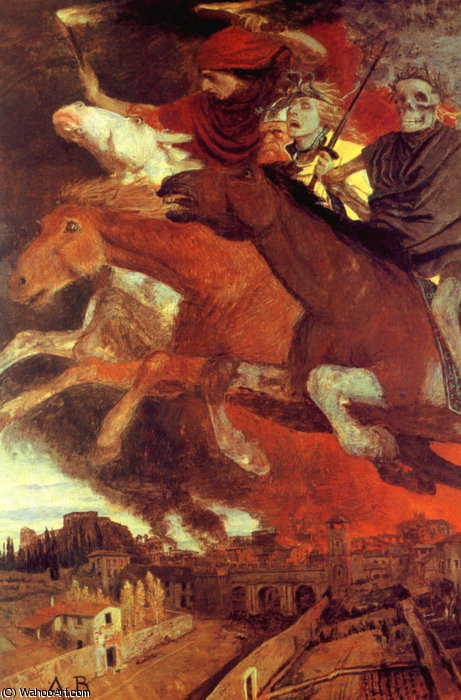 WikiOO.org - Encyclopedia of Fine Arts - Lukisan, Artwork Arnold Bocklin - war