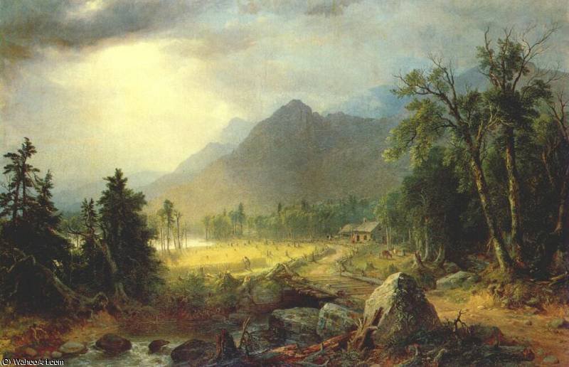 Wikioo.org - The Encyclopedia of Fine Arts - Painting, Artwork by Asher Brown Durand - the first harvest in the wilderness