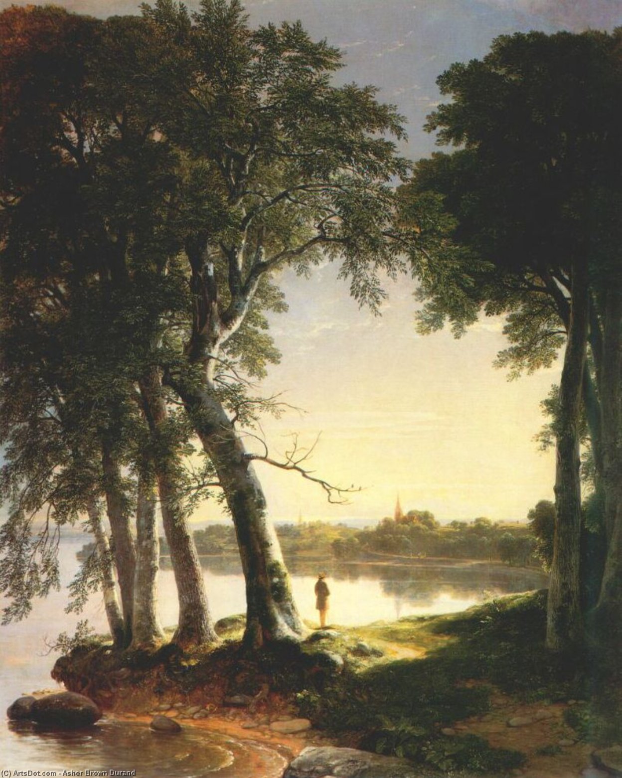 Wikioo.org - The Encyclopedia of Fine Arts - Painting, Artwork by Asher Brown Durand - early morning at cold spring