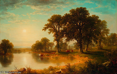 WikiOO.org - Encyclopedia of Fine Arts - Maľba, Artwork Asher Brown Durand - summer afternoon