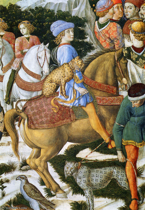 WikiOO.org - Енциклопедия за изящни изкуства - Живопис, Произведения на изкуството Benozzo Gozzoli - di Lese di Portrait Of Giuliano De Medici