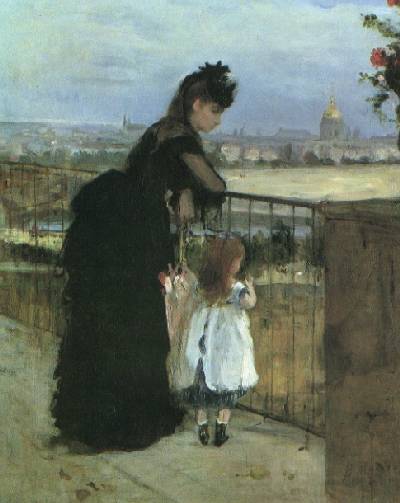 WikiOO.org - Encyclopedia of Fine Arts - Maalaus, taideteos Berthe Morisot - balcony