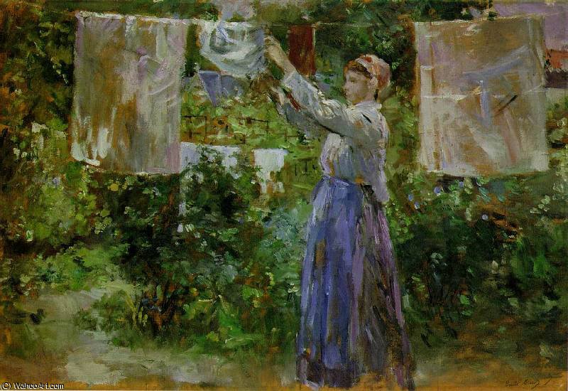Wikioo.org - The Encyclopedia of Fine Arts - Painting, Artwork by Berthe Morisot - washing