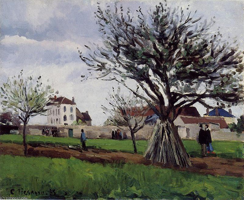 WikiOO.org - 百科事典 - 絵画、アートワーク Camille Pissarro - ポントワーズでリンゴ樹。