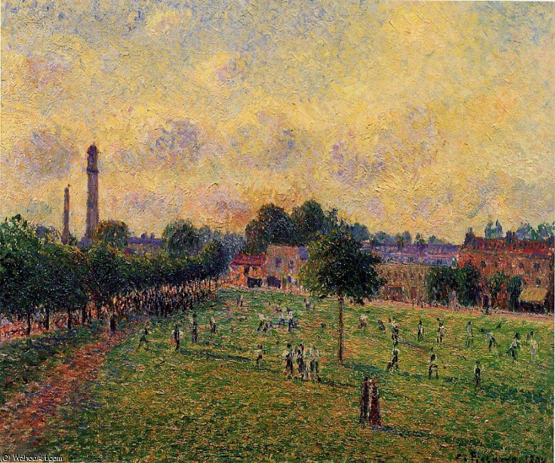 Wikioo.org – La Enciclopedia de las Bellas Artes - Pintura, Obras de arte de Camille Pissarro - jardines Kew.