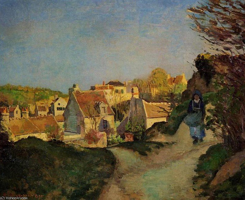 Wikioo.org - The Encyclopedia of Fine Arts - Painting, Artwork by Camille Pissarro - La Cote du Jallais, Pontoise.