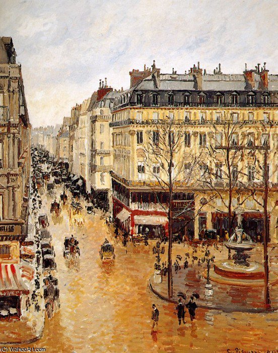 Wikioo.org - The Encyclopedia of Fine Arts - Painting, Artwork by Camille Pissarro - rue saint honore