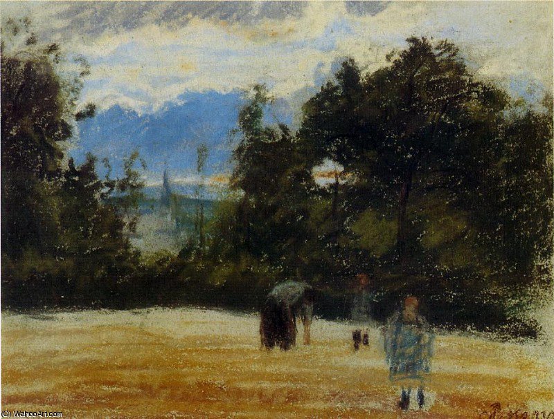 Wikioo.org - The Encyclopedia of Fine Arts - Painting, Artwork by Camille Pissarro - the clearing.