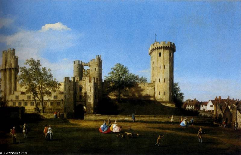 WikiOO.org - Encyclopedia of Fine Arts - Maalaus, taideteos Giovanni Antonio Canal (Canaletto) - etto The Eastern Facade Of Warwick Castle
