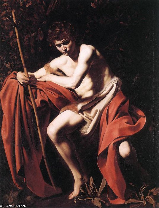 WikiOO.org - Енциклопедія образотворчого мистецтва - Живопис, Картини
 Caravaggio (Michelangelo Merisi) - Baptist Nelson Atkins - Museum of Art, Kansas City