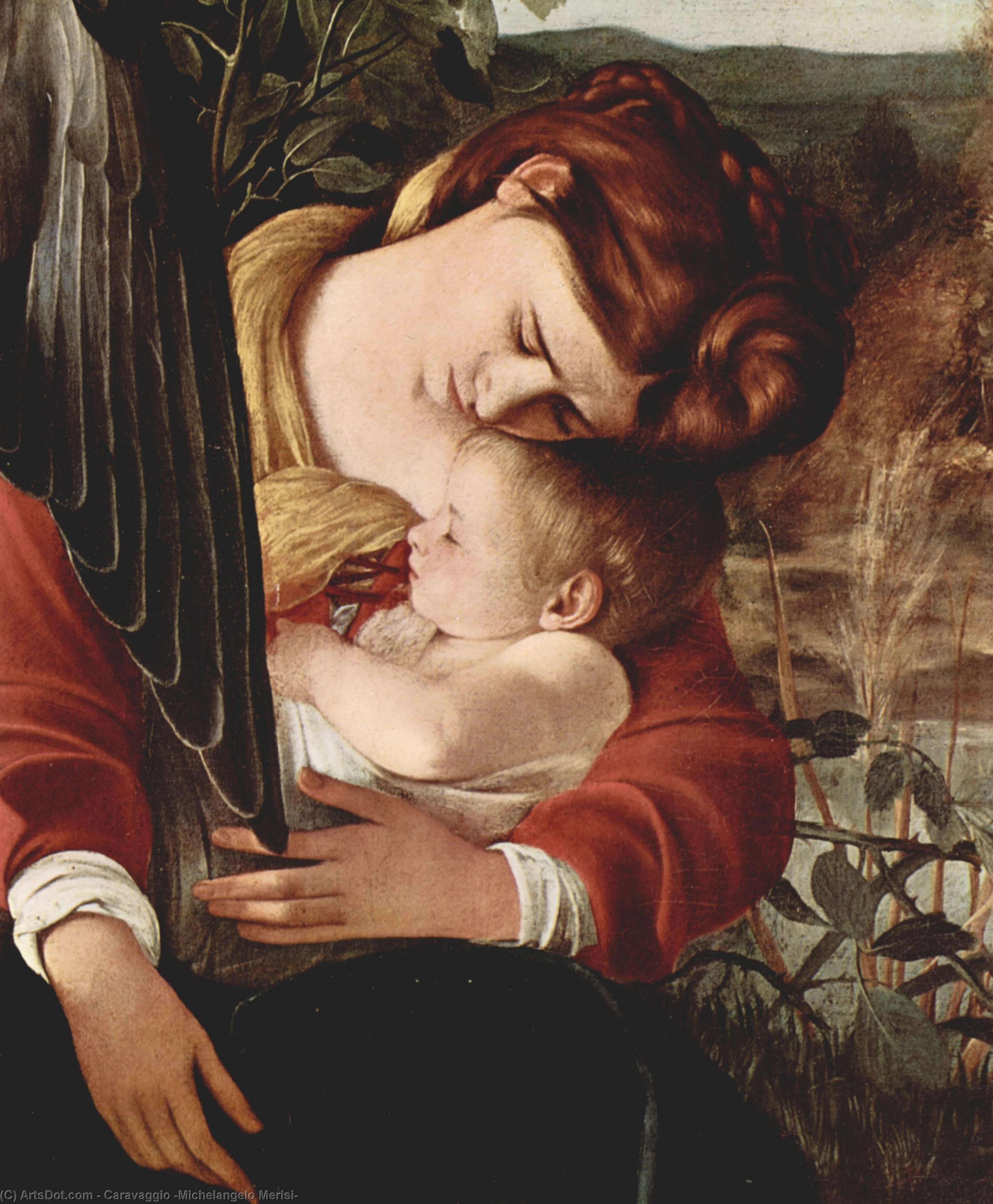 Wikioo.org - The Encyclopedia of Fine Arts - Painting, Artwork by Caravaggio (Michelangelo Merisi) - fligh