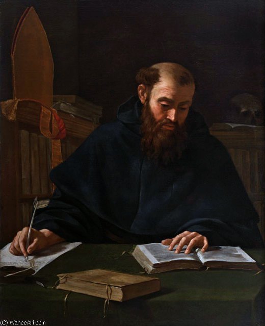 Wikioo.org - The Encyclopedia of Fine Arts - Painting, Artwork by Caravaggio (Michelangelo Merisi) - st. augustine
