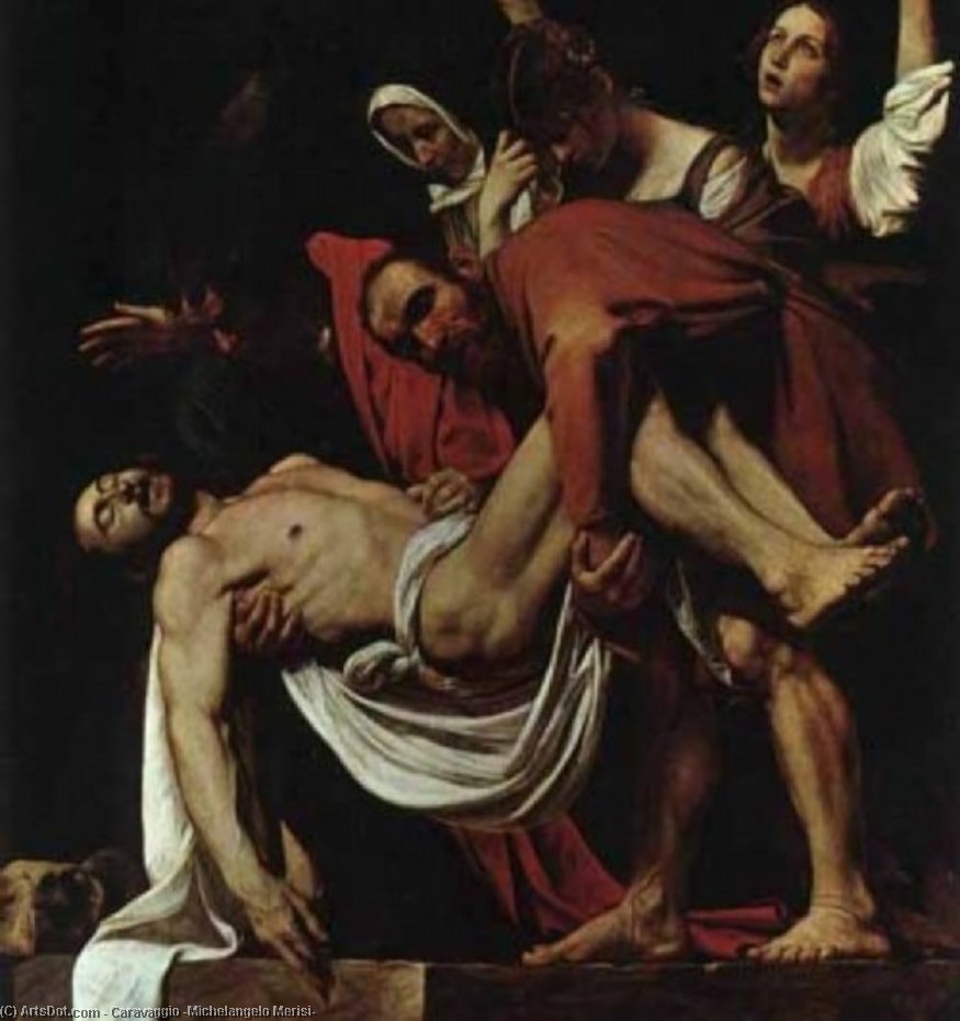 Wikioo.org - The Encyclopedia of Fine Arts - Painting, Artwork by Caravaggio (Michelangelo Merisi) - the deposition