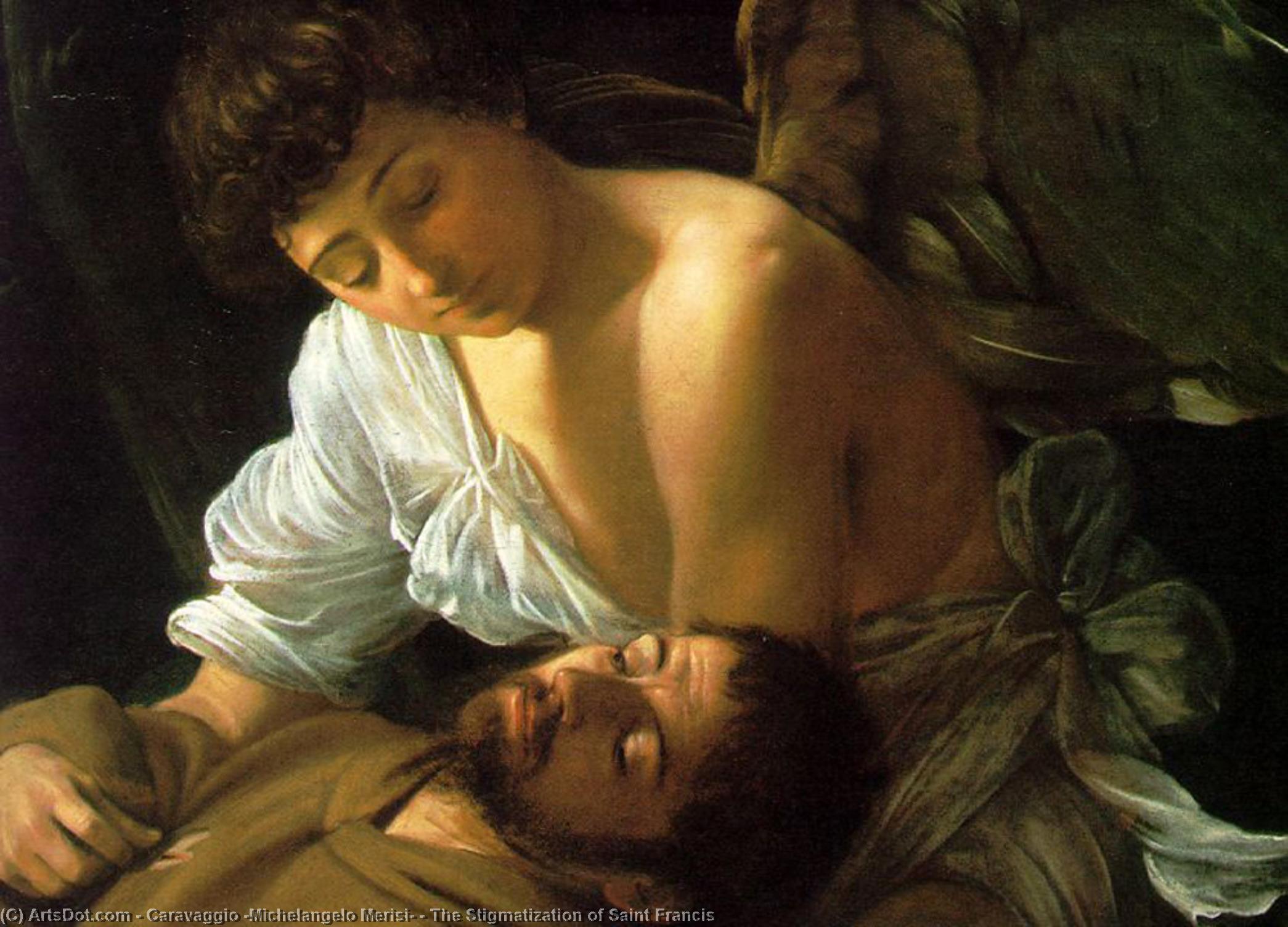 WikiOO.org - Encyclopedia of Fine Arts - Maľba, Artwork Caravaggio (Michelangelo Merisi) - The Stigmatization of Saint Francis