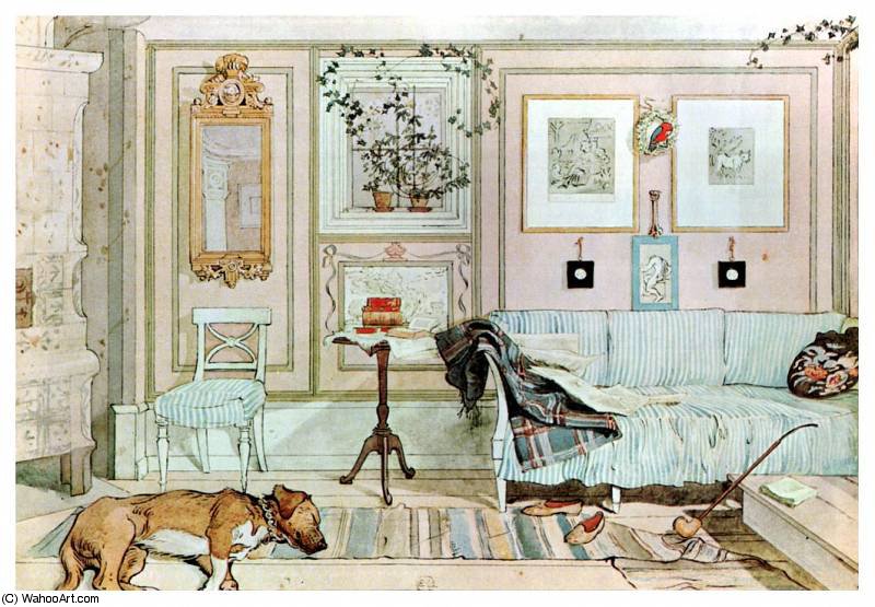 Wikioo.org - The Encyclopedia of Fine Arts - Painting, Artwork by Carl Larsson - lazy nook