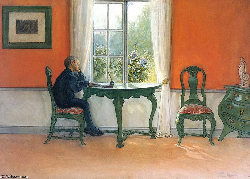 WikiOO.org - Encyclopedia of Fine Arts - Maleri, Artwork Carl Larsson - required reading
