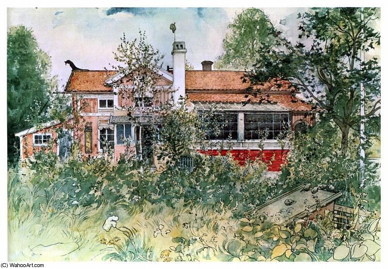 Wikioo.org - Encyklopedia Sztuk Pięknych - Malarstwo, Grafika Carl Larsson - The cottage