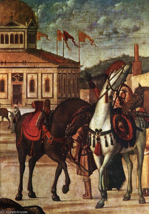 Wikioo.org – L'Enciclopedia delle Belle Arti - Pittura, Opere di Vittore Carpaccio - Il trionfo di San Giorgio (particolare -)