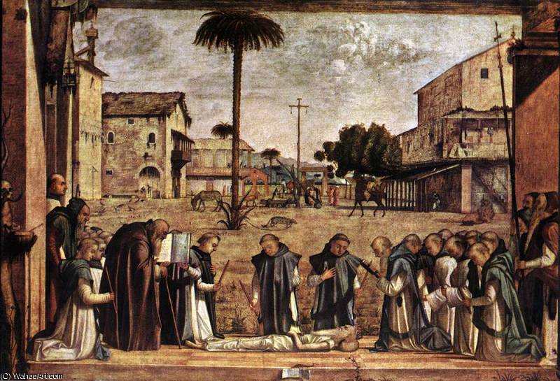 Wikioo.org - สารานุกรมวิจิตรศิลป์ - จิตรกรรม Vittore Carpaccio - Funeral of St Jerome