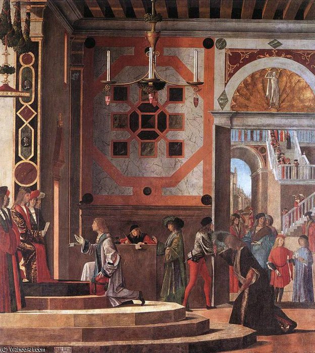 Wikioo.org - The Encyclopedia of Fine Arts - Painting, Artwork by Vittore Carpaccio - the ambassadors depart