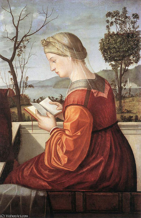 Wikioo.org - The Encyclopedia of Fine Arts - Painting, Artwork by Vittore Carpaccio - the virgin reading