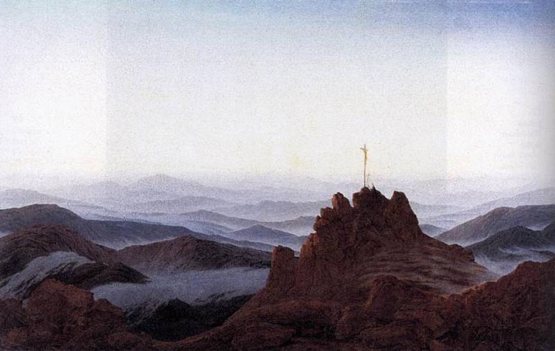 WikiOO.org - אנציקלופדיה לאמנויות יפות - ציור, יצירות אמנות Caspar David Friedrich - morning in the riesengebirge