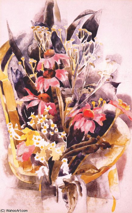 Wikioo.org - The Encyclopedia of Fine Arts - Painting, Artwork by Charles Demuth - african daisies