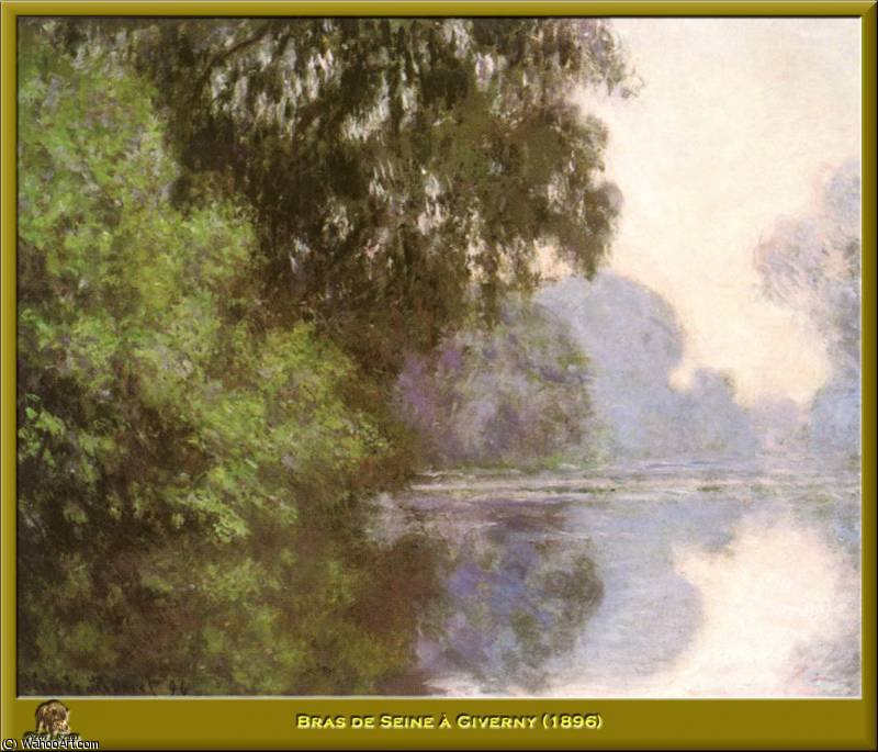 WikiOO.org - Encyclopedia of Fine Arts - Maalaus, taideteos Claude Monet - bras de seine a giverny