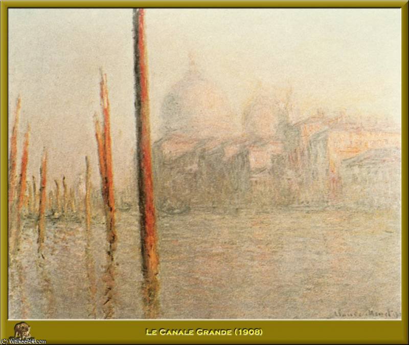 WikiOO.org - Encyclopedia of Fine Arts - Målning, konstverk Claude Monet - le canale grande