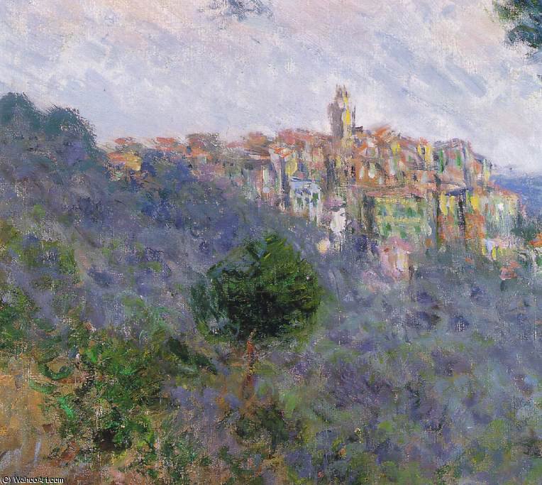 Wikioo.org – La Enciclopedia de las Bellas Artes - Pintura, Obras de arte de Claude Monet - Bordighera , Italia ( DETALLE )