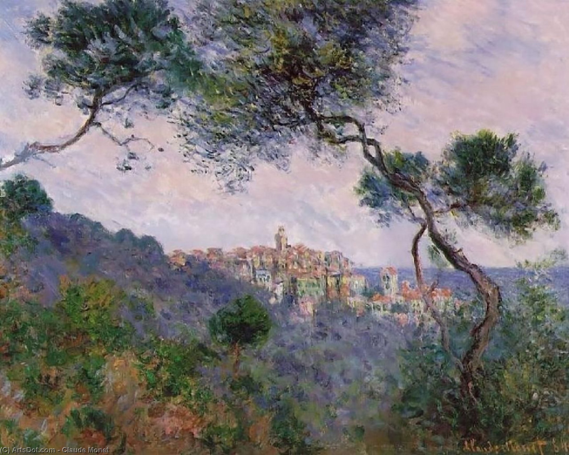 WikiOO.org - Encyclopedia of Fine Arts - Maľba, Artwork Claude Monet - bordighera, italy