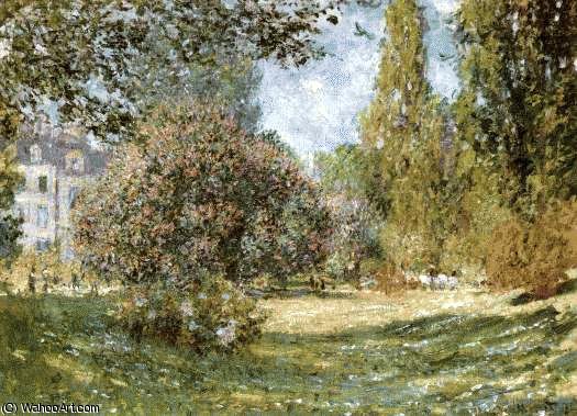 Wikioo.org - The Encyclopedia of Fine Arts - Painting, Artwork by Claude Monet - landscape - parc monceau, paris