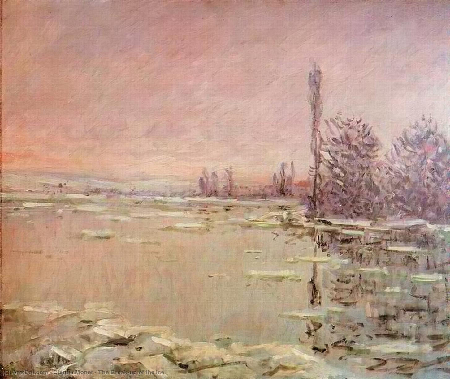 Wikioo.org - สารานุกรมวิจิตรศิลป์ - จิตรกรรม Claude Monet - The Break-up of the Ice