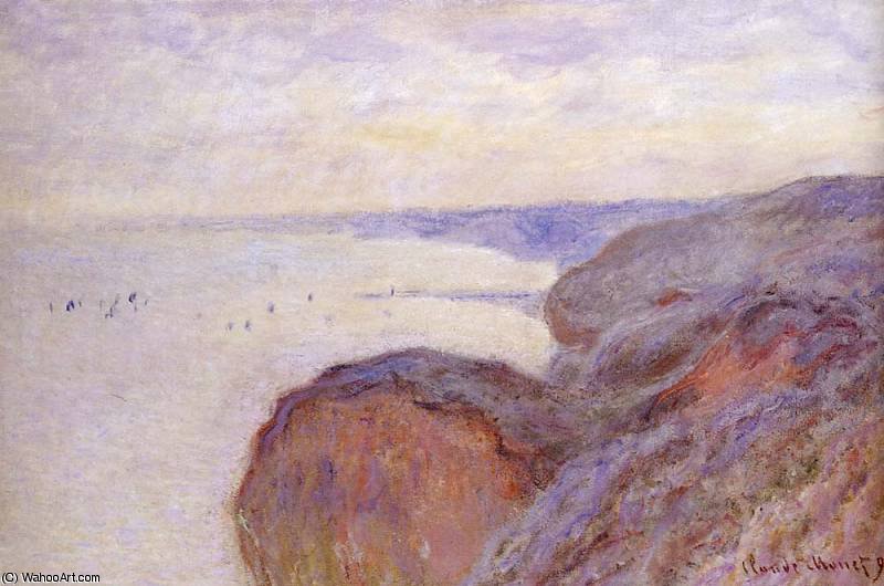 WikiOO.org - دایره المعارف هنرهای زیبا - نقاشی، آثار هنری Claude Monet - cliffs near dieppe