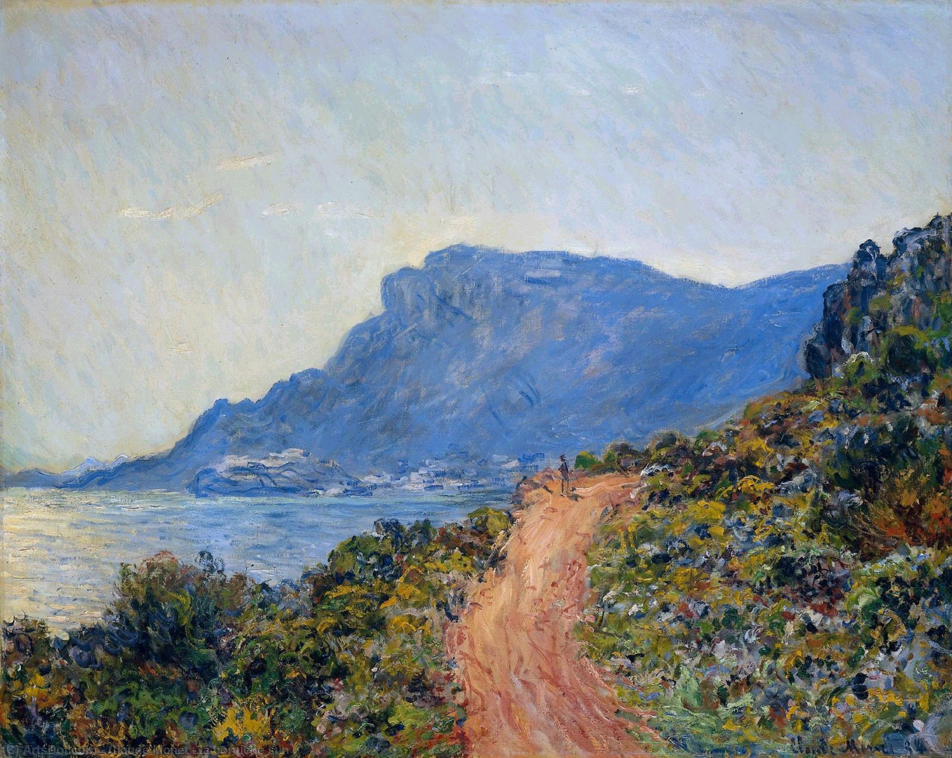 WikiOO.org – 美術百科全書 - 繪畫，作品 Claude Monet - 啦 滨海路  阳光
